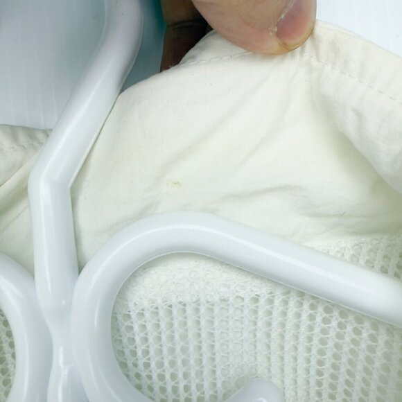 HARTWELL 90’s VTG White Bomber Gambling Jacket with Gold Accents sz M - Picture 11 of 15